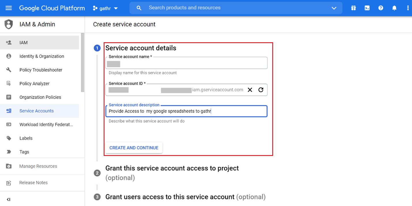 generate service account key02