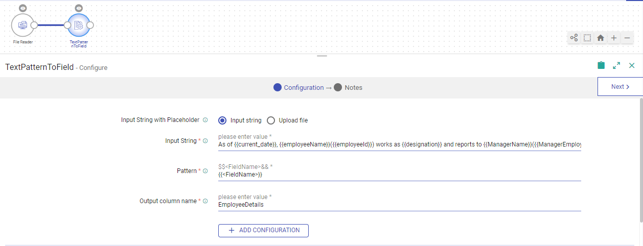 text-pattern-to-field-config