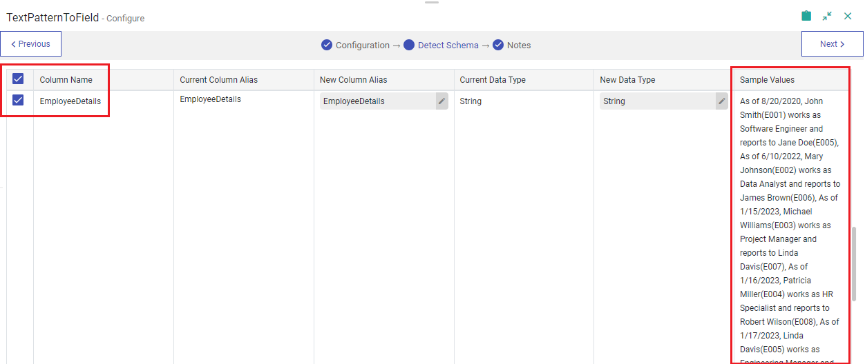 text-pattern-to-field-output