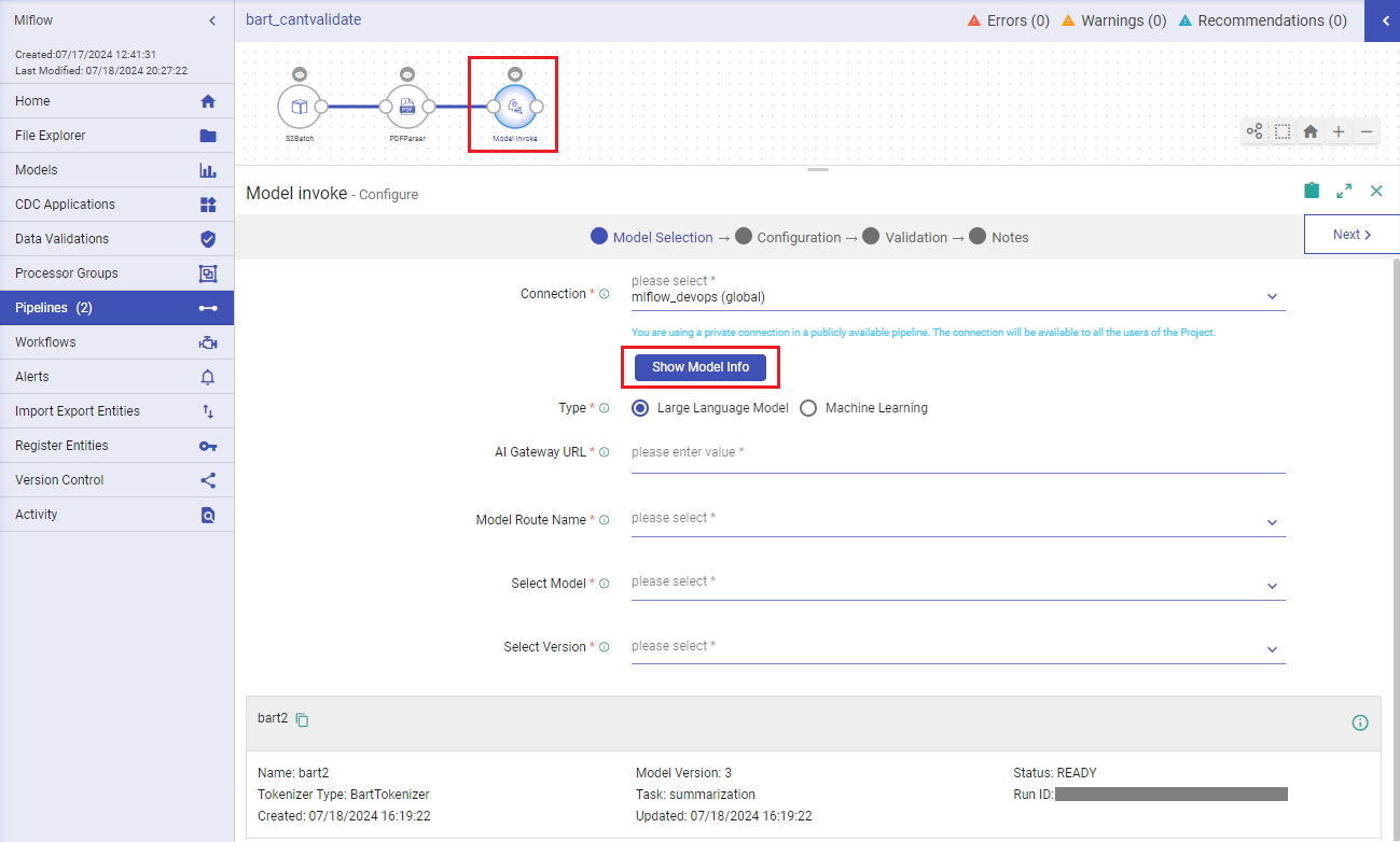 Model Invoke Processor 01