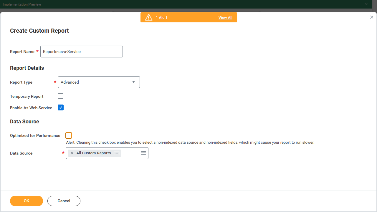 Create Custom Report