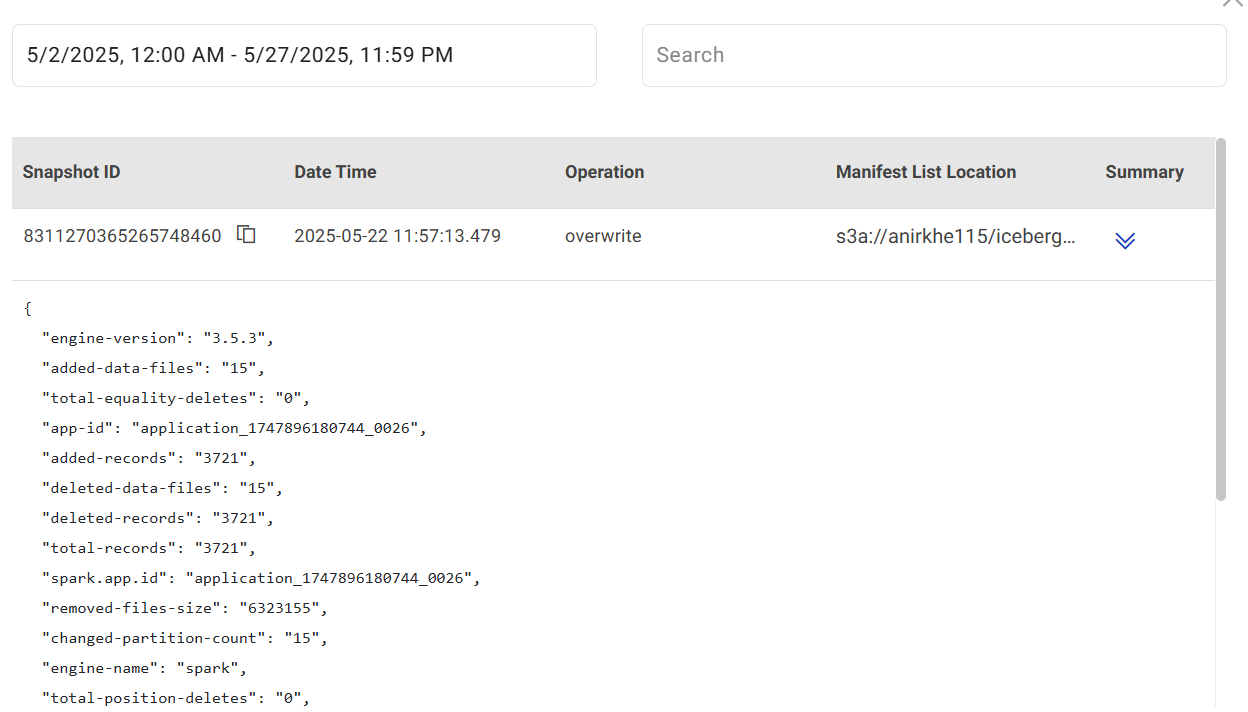 snapshotid_details_ingestion