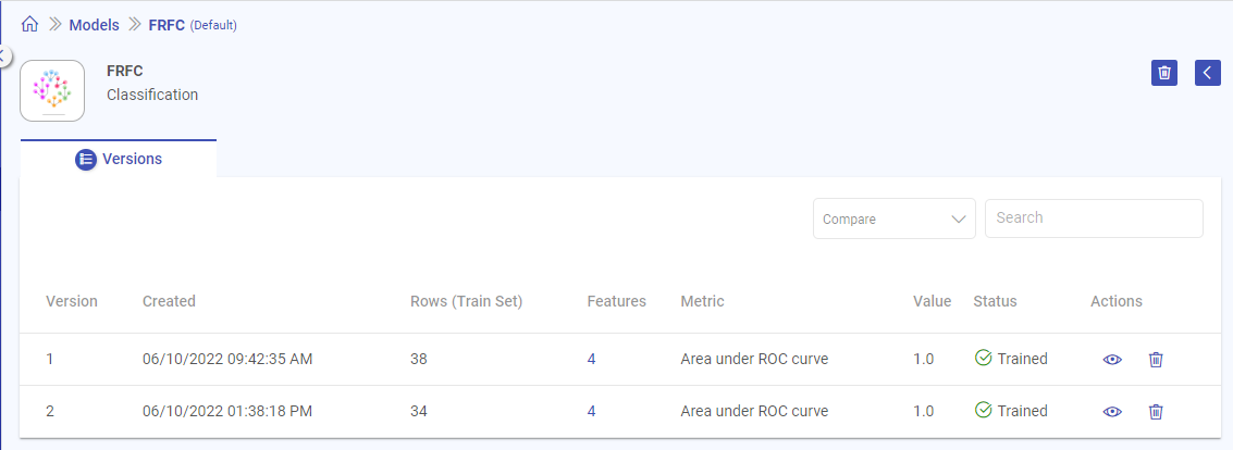 Models_Versions_Listing