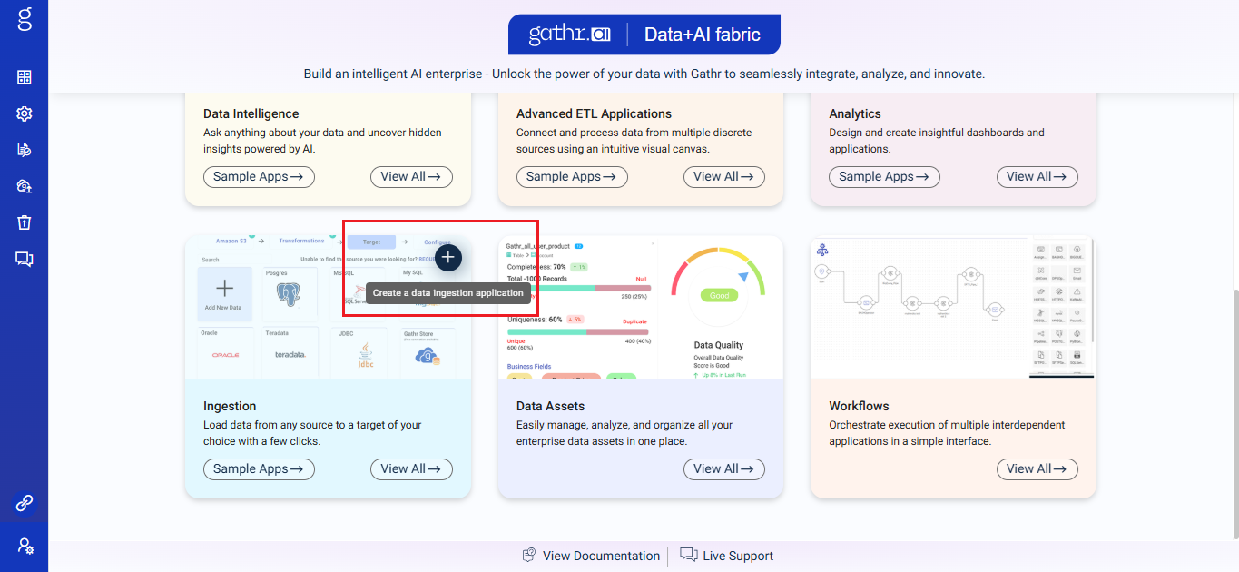 default-landing-page-ingestion