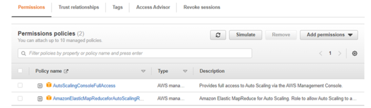 EMR AutoScaling Default Role