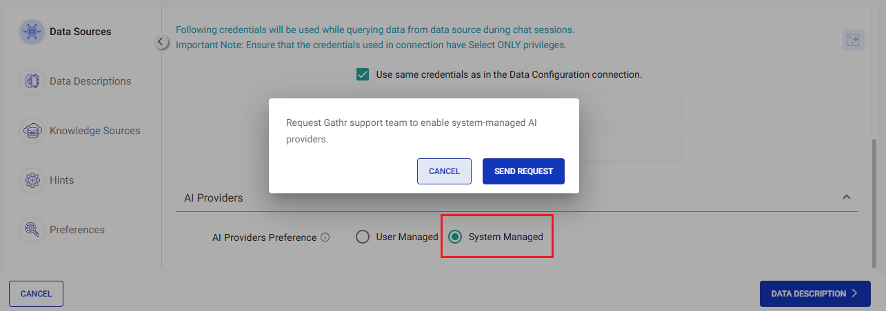 System Managed AI Providers