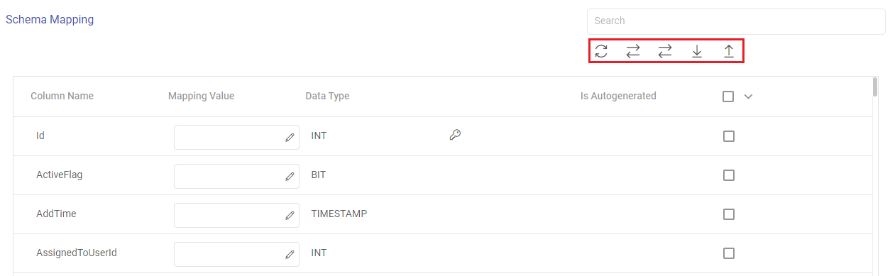 Schema Mapping Target