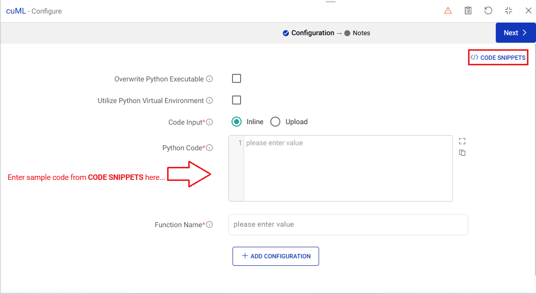 cuml-code-snippets-option