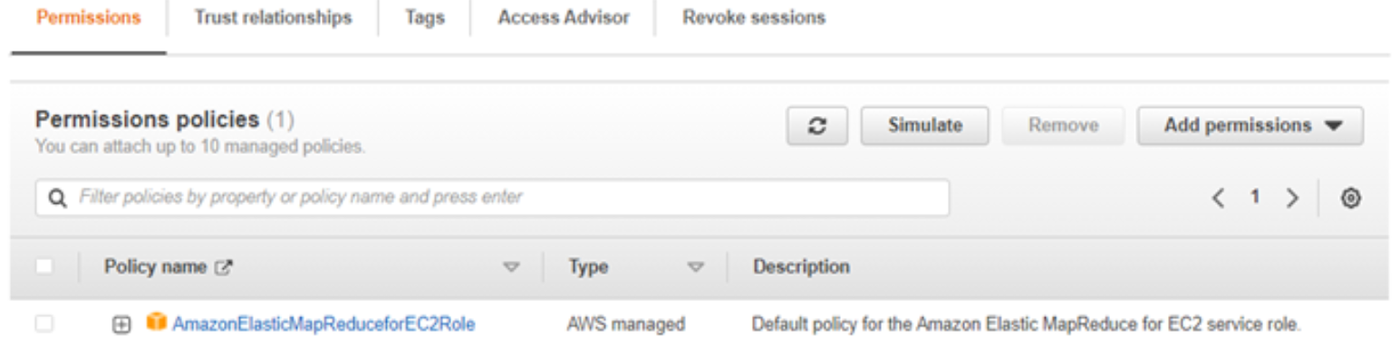 EMR EC2 Default Role