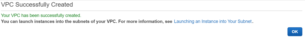VPC Successfully Created