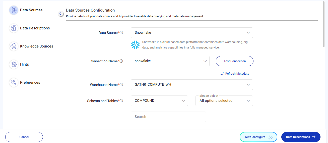 Data Source Configuration