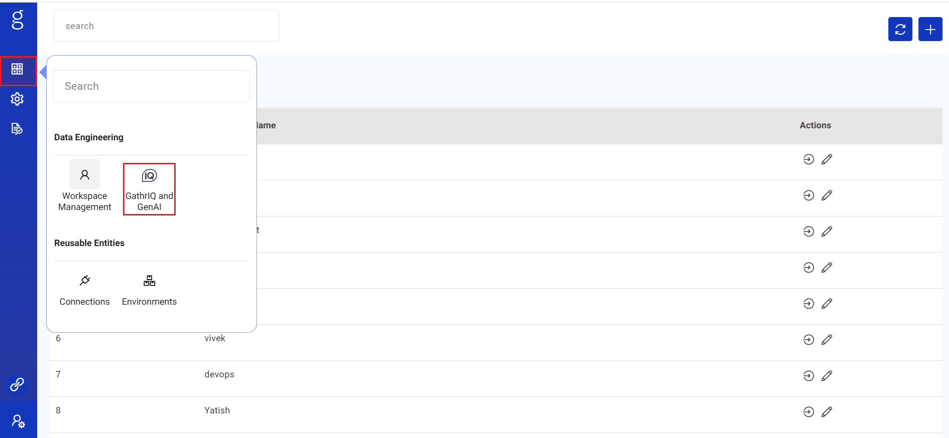 Navigate to Gathr IQ