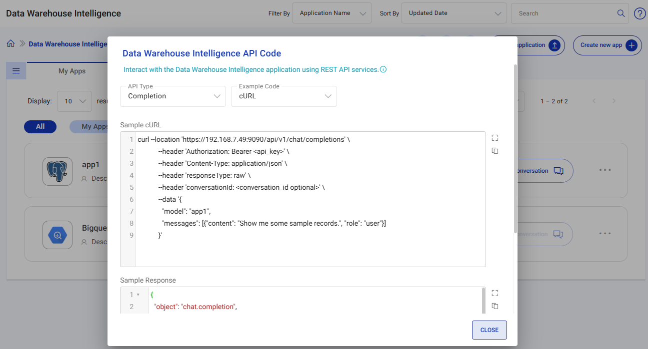 API Sample Code