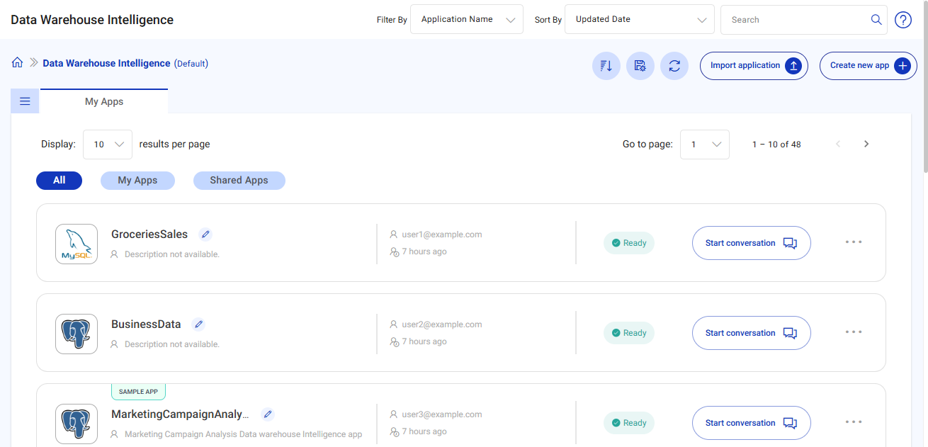 DI Listing Page