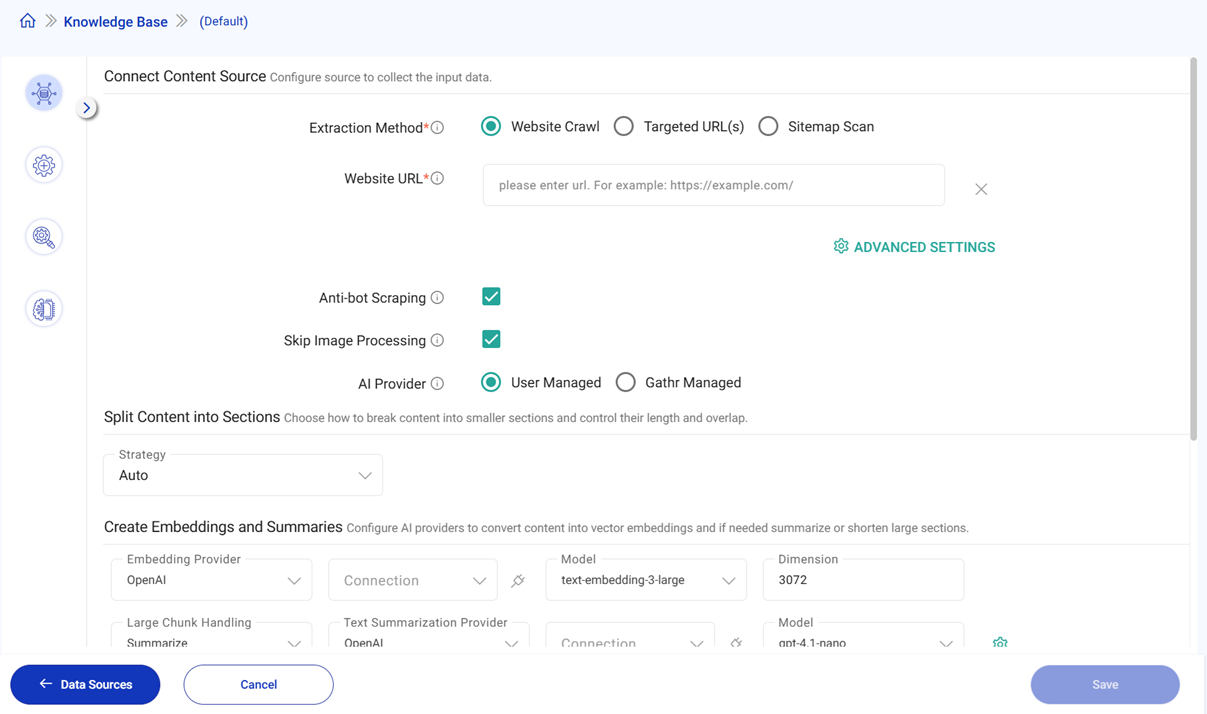 Configure Web Scraper